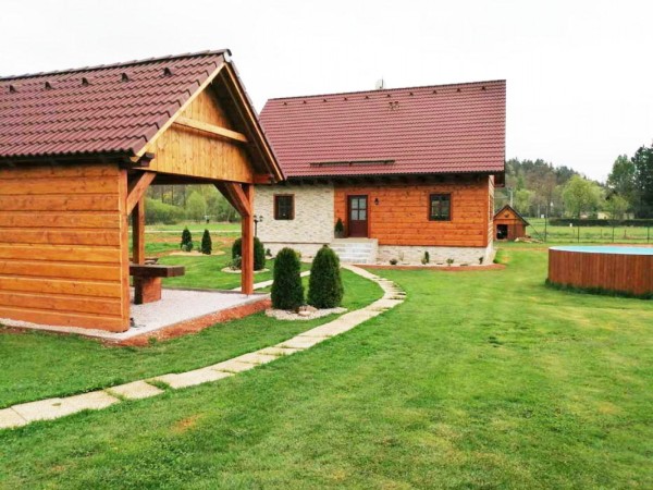 Chalupa Roubená chalupa s bazénem, vířivkou